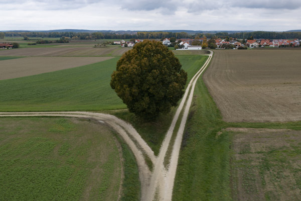 Feldwegkreuz Spielplatz Leitweg