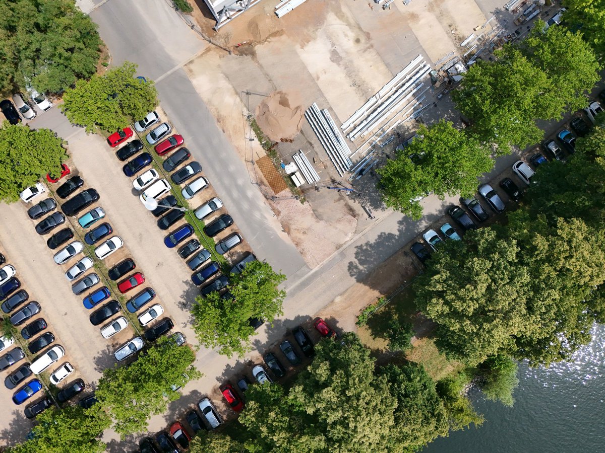 Unterer Wöhrd Park and Ride Parkplatz Altes Eisstadion