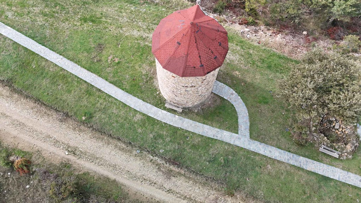 Traditional Melia Windmills Ανεμόμυλοι Μελίας