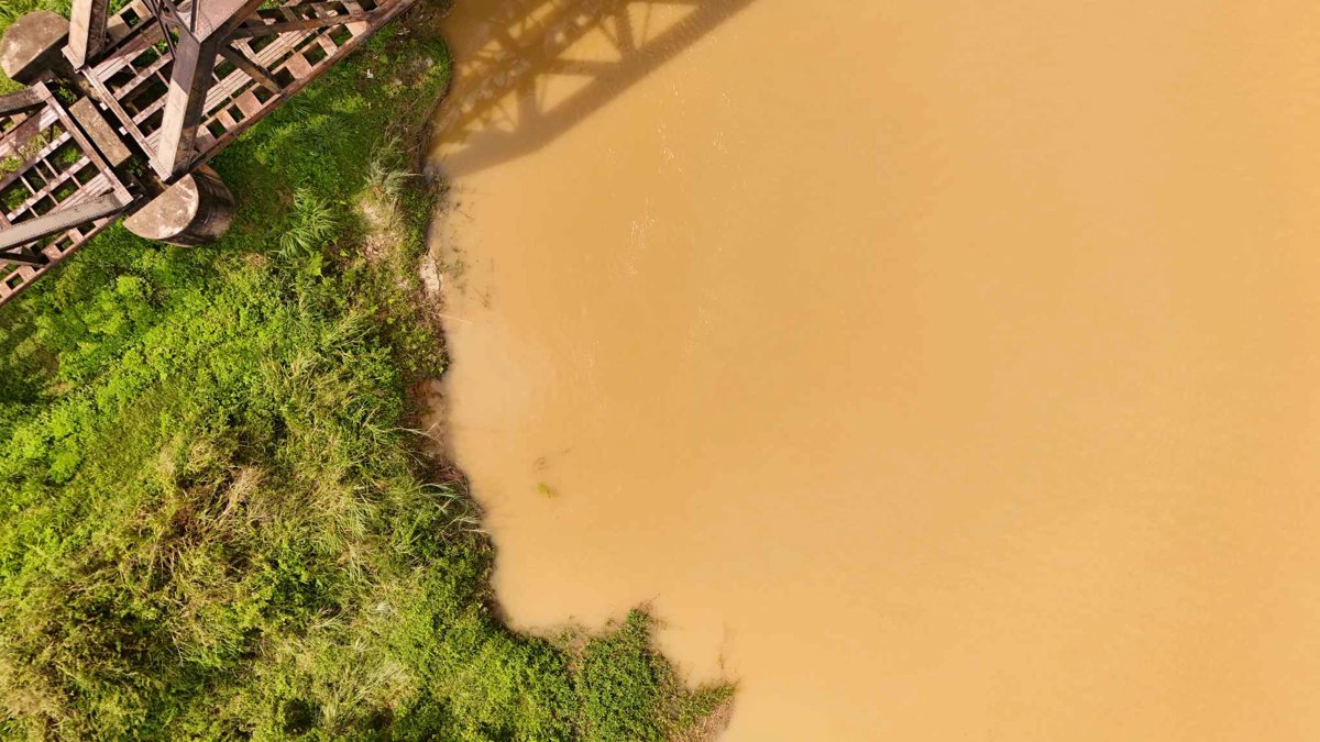 Jambatan Kereta Api Lama Sungai Muda جمبتن ڤرماتڠ ساڬ Permatang Saga Briged