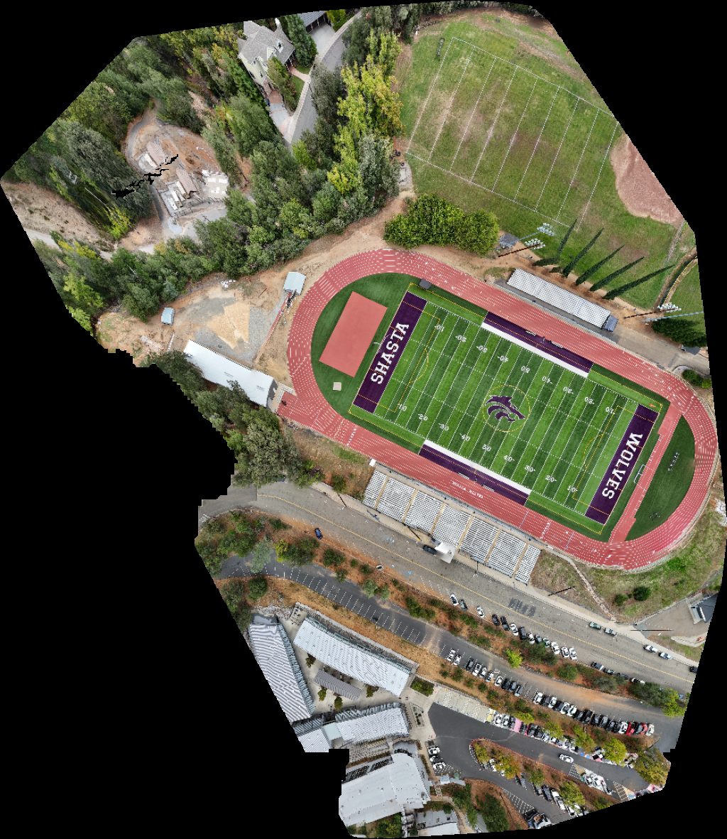 American Football Field Shasta High School Athletic